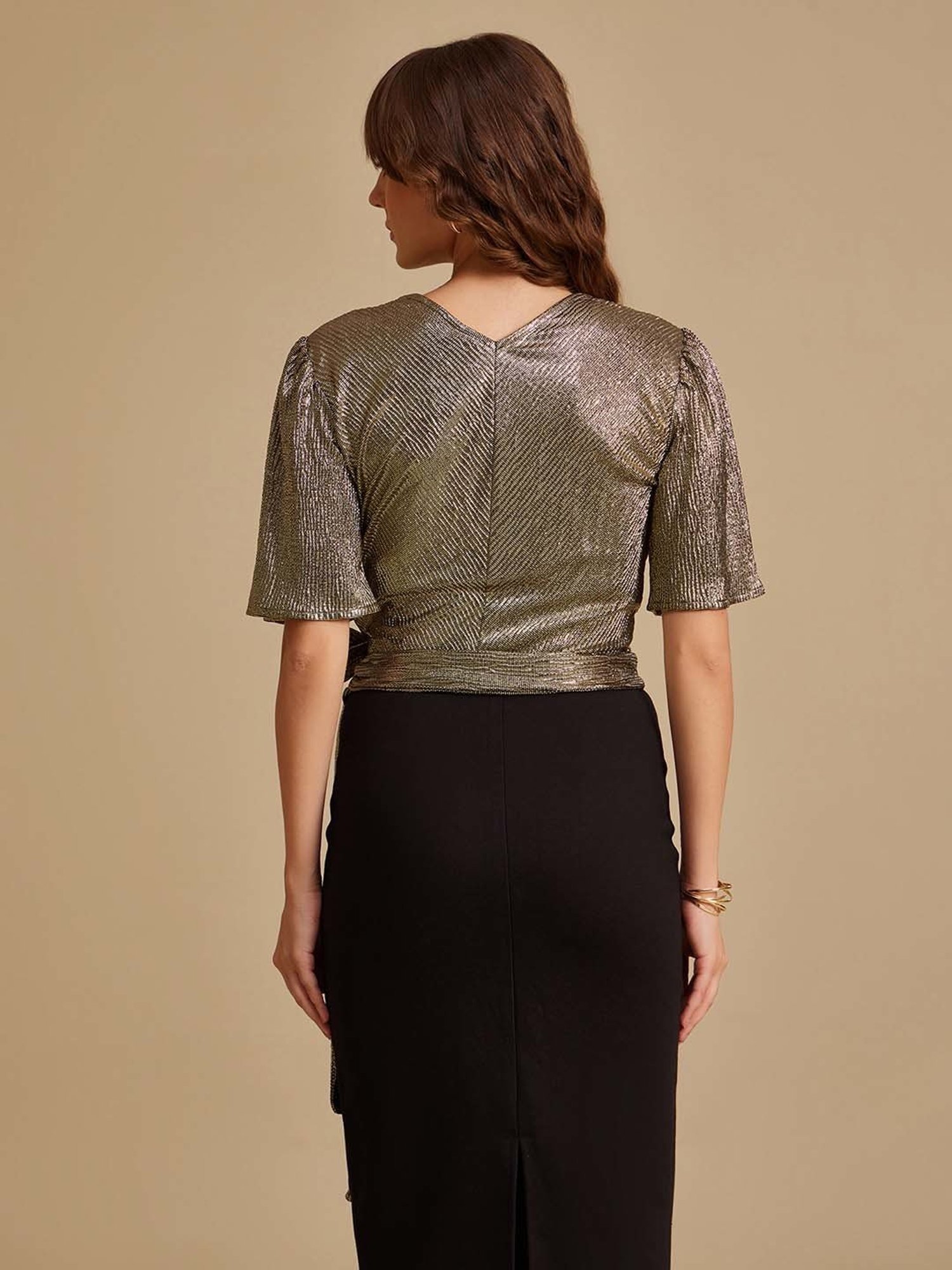 Kazo Gold Embellished Top