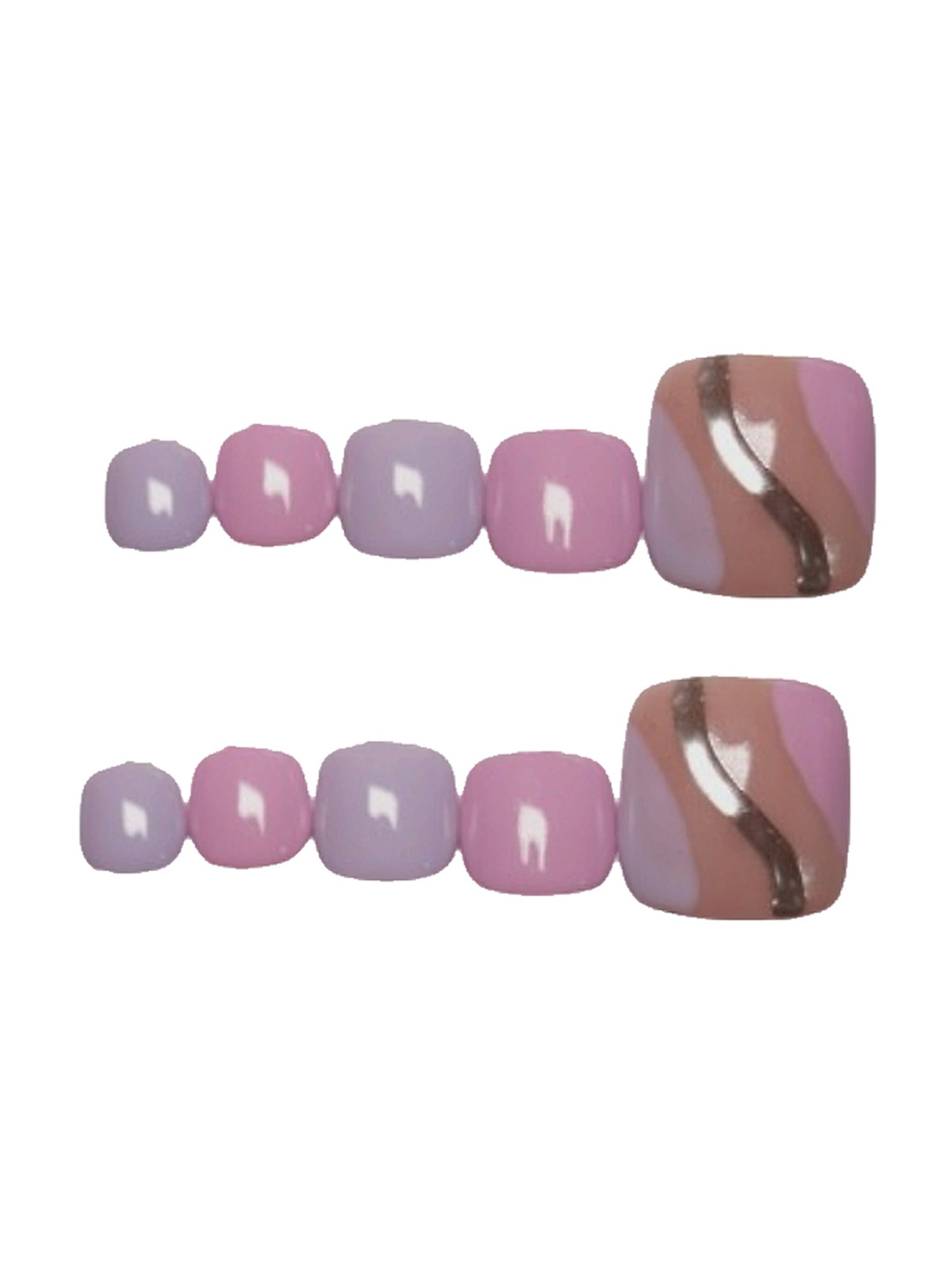 SOEZI Toezi Reusable Press On Nails Ready To Wear Kit - Lilac Serenity