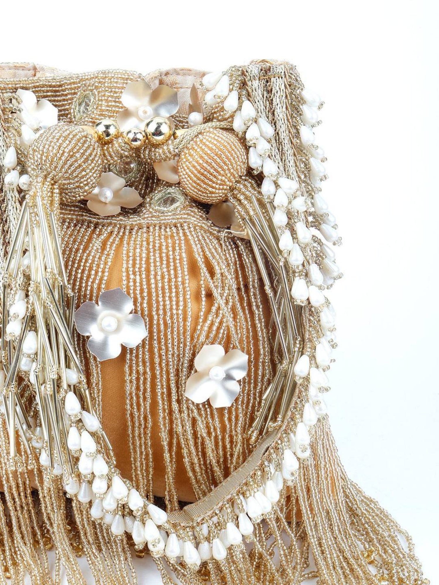 Odette Gold Embellished Potli