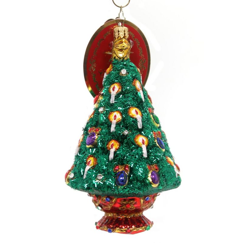 Christopher Radko Jeweled Spruce Christmas Tree Candles  -  Tree Ornaments