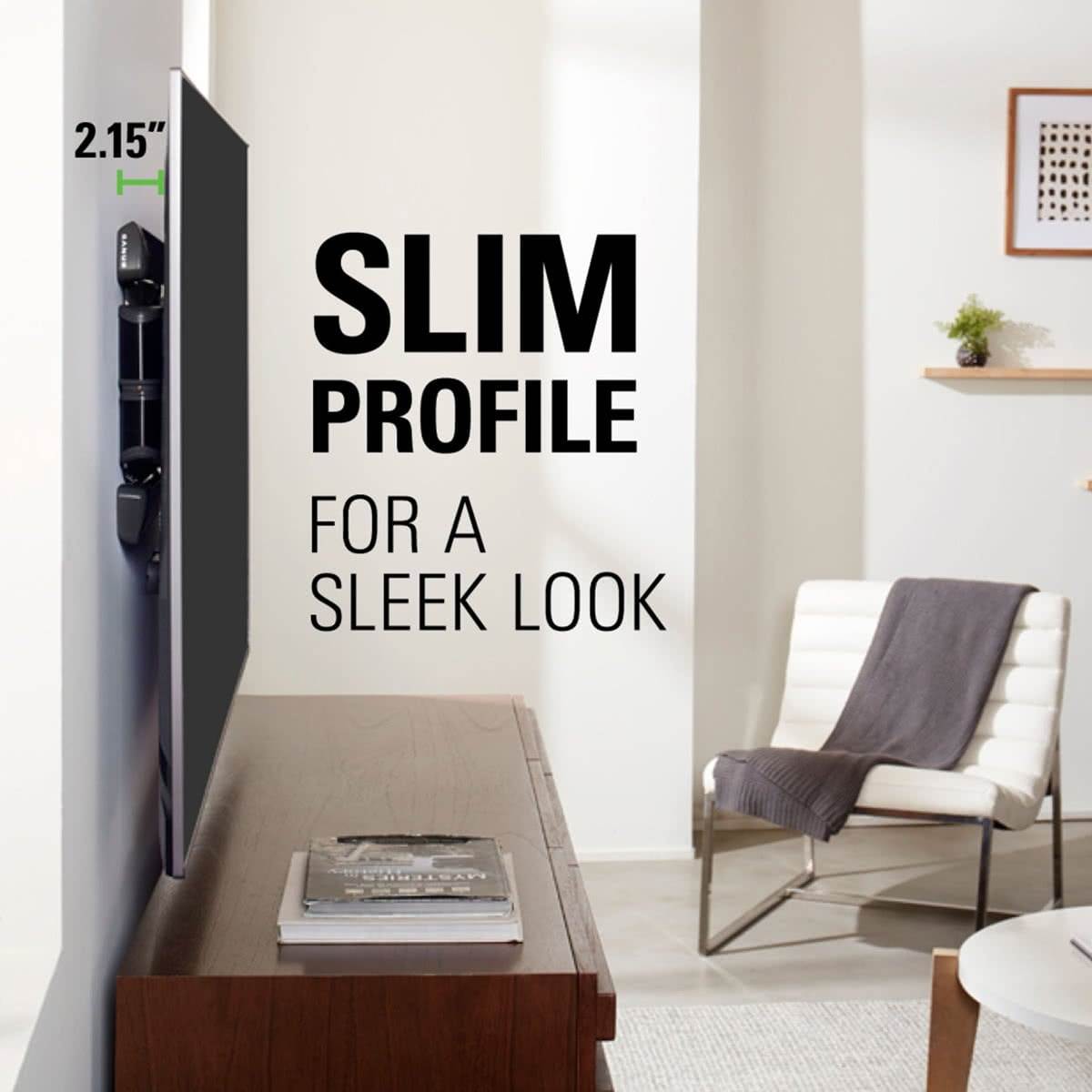 Sanus VLF728 Large Full Motion TV Mount for 42" - 90" TV (Black)