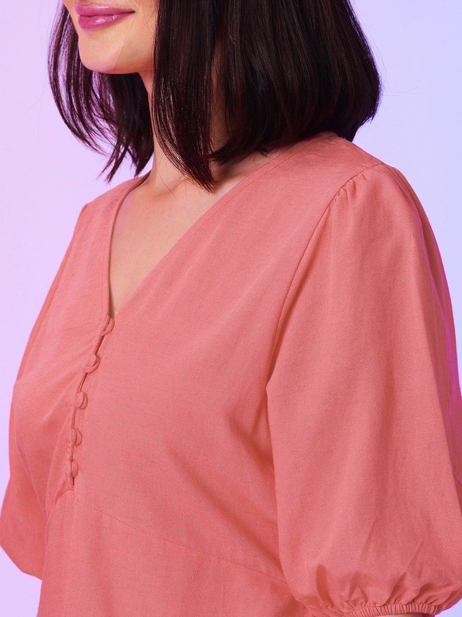 Globus Coral Regular Fit Peplum Top