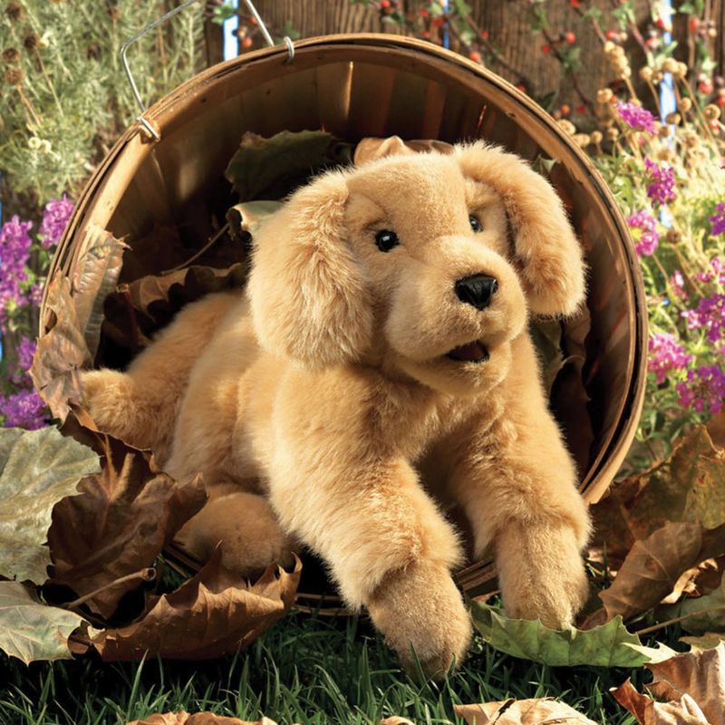 Folkmanis Golden Retriever Puppy Hand Puppet
