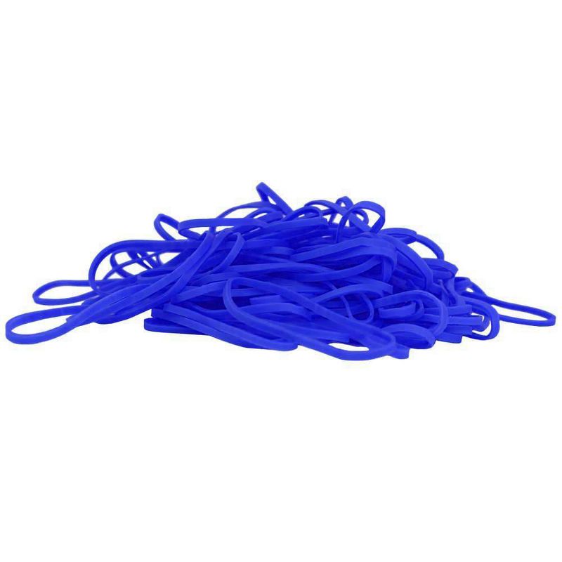 JAM Paper 100pk Colorful Rubber Bands - Size 33 - Blue