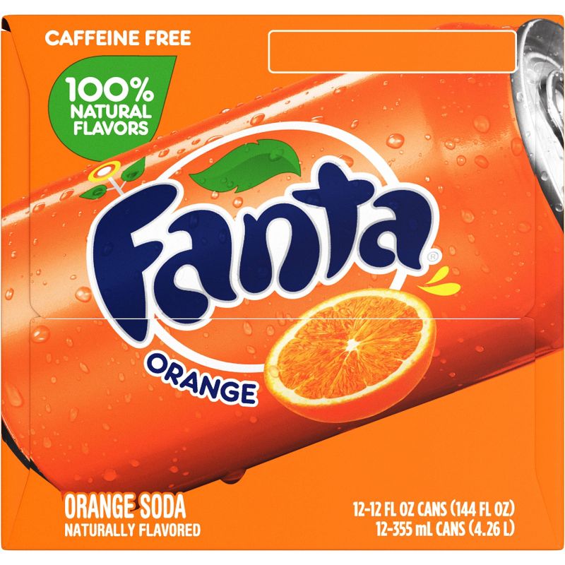 Fanta Orange Soda - 12pk/12 fl oz Cans