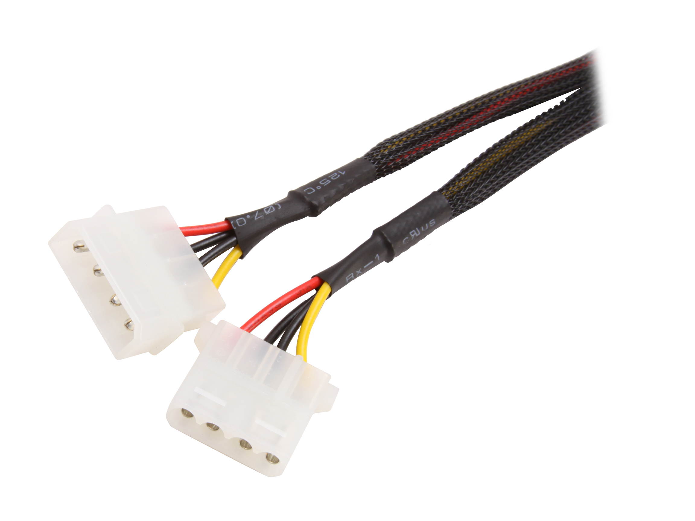 OKGEAR FC44-18BKS 1.5 ft. 4pin Extension Cable W/ Black Sleeved