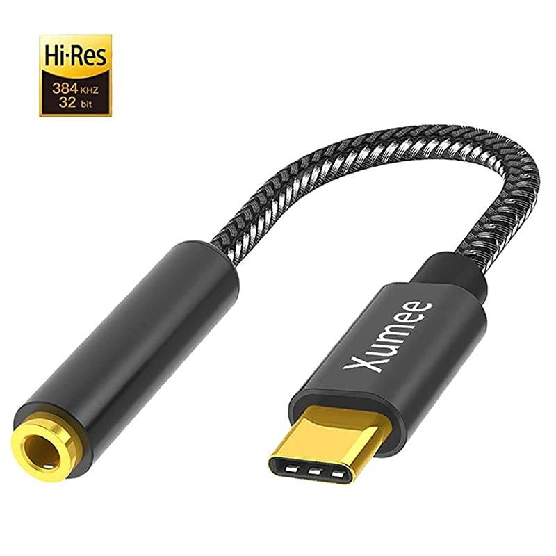 C to 35mm Headphone Adapter Type C to AUX Audio Jack HiRes DAC Dongle Cable Cord Compatible with Pixel 5 4 3 XL Samsung Galaxy S20 FE Ultra S20+ S10 Plus Note 20 5G Note 10