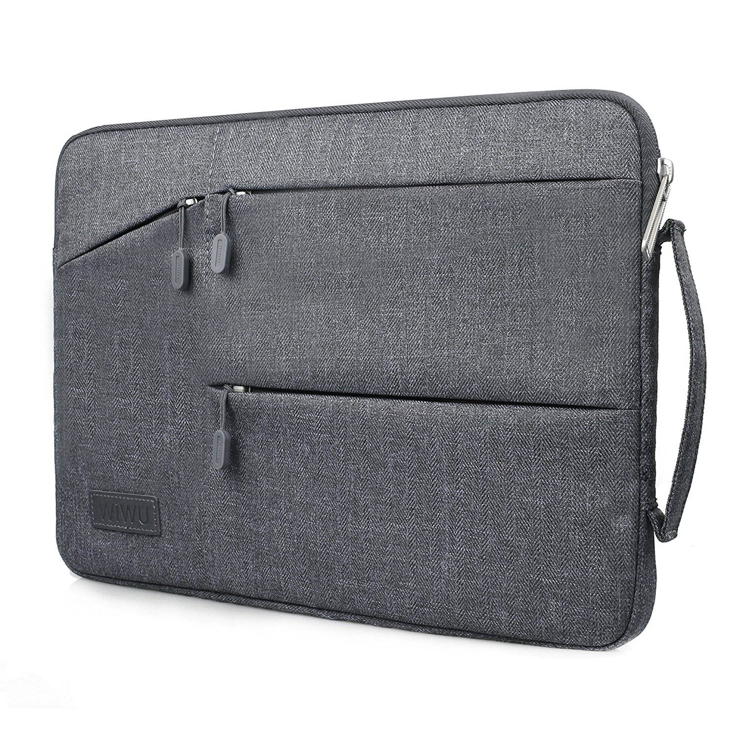 WIWU Laptop Sleeve For 15-15.6Inch Lpatop Notebook Macbook Air/ Macbook Pro/ Retina Display, 360&deg; Protective Chromebook Tablet Case With Handle And Accessory Storage, Drop-proof (15-15.6Inch, Black)