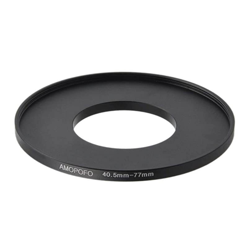 to 77mm Metal Step Up Ring Adapter for Canonfor Nikonfor Sonyfor Fuji Camera Lenses UVNDCPL Camera Filters Made from CNC Machined Space Aluminum with Matte Black Electroplated Finish
