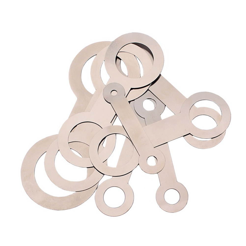 8PCS/Set Saxophone Pad Leveling Rings Sax Leveling Tool Pads Repair Tool for Saxophone Flute Clarinet (Silver)