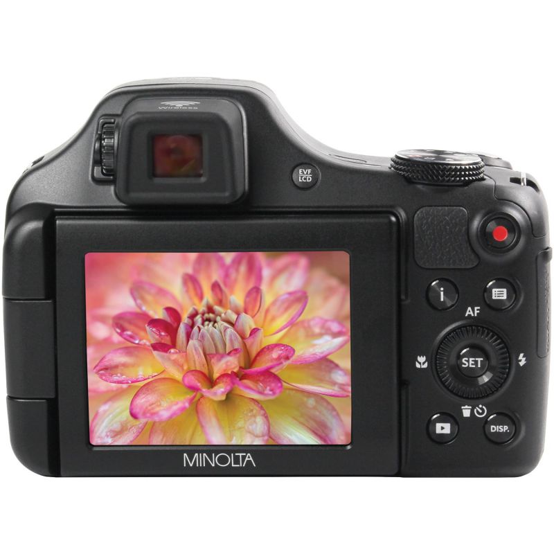 Minolta MN67Z-BK ProShot Wi-Fi Bridge Camera with 67x Optical Zoom, Black