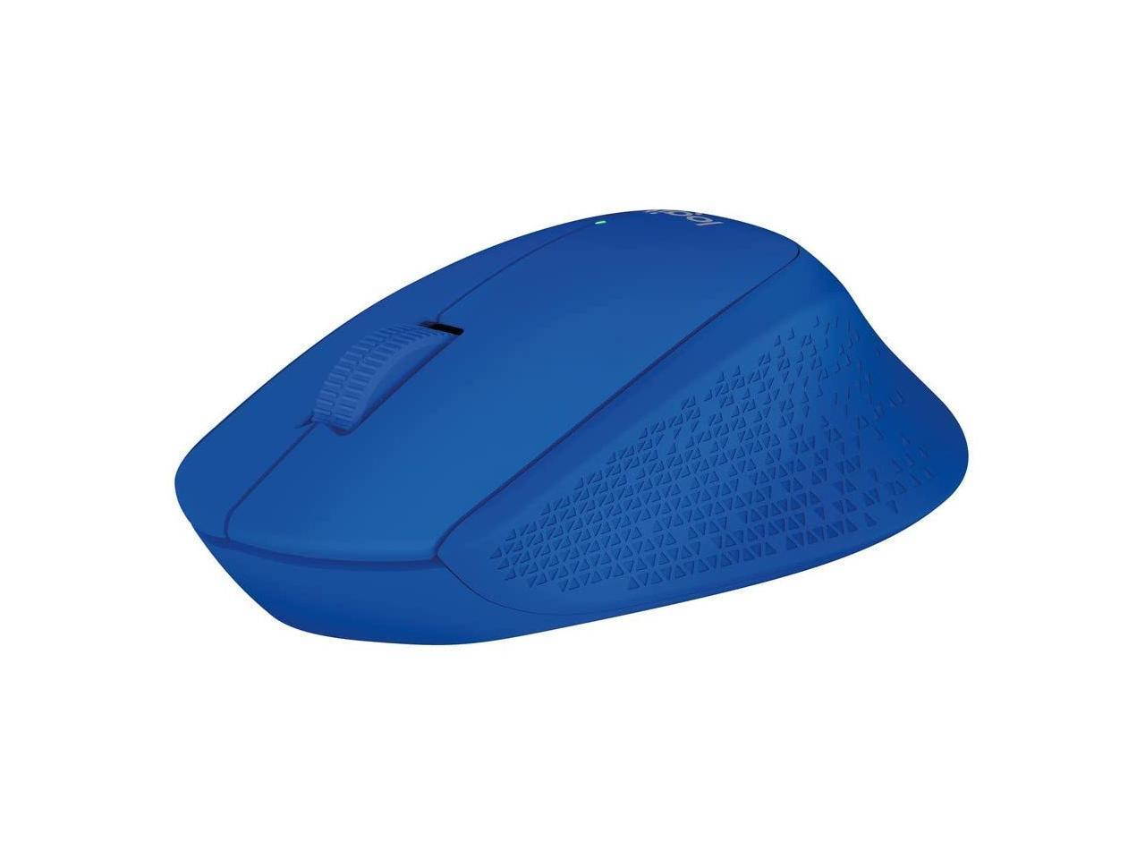 Logitech M280 Wireless Mouse, 2.4 Ghz Connection Via Nano Usb Receiver, 1000 Dpi Optical Sensor, 18-Month Battery Life, 3 Buttons, Pc / Mac - Blue