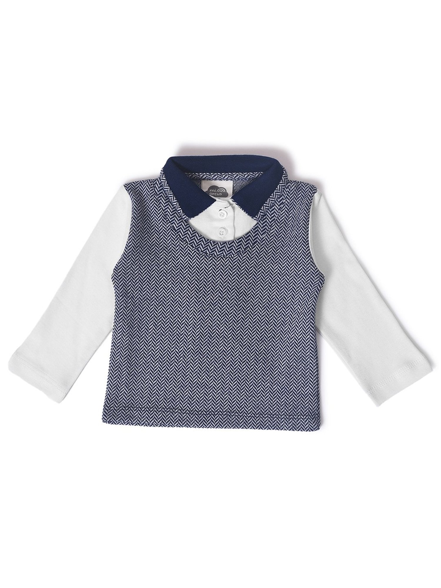 Pantaloons Baby White Cotton Printed Shirt