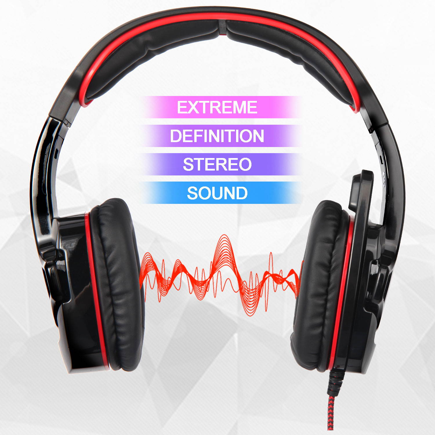 PS4 Gaming Headset, Stereo Gaming Headphone with Microphone Vibration for Laptop PC/Xbox one