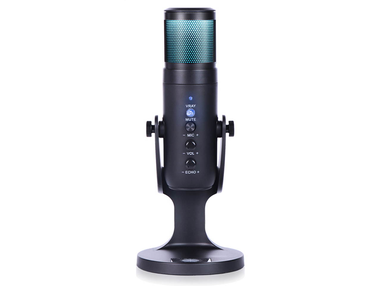 RGB ambient light Condenser Microphone with Professional Sound Chipset for Lives treaming/GamingRecording/Voice Over USB Condenser Microphone for PC, PS4 and Mac(adjustable RGB dynamic light effect)