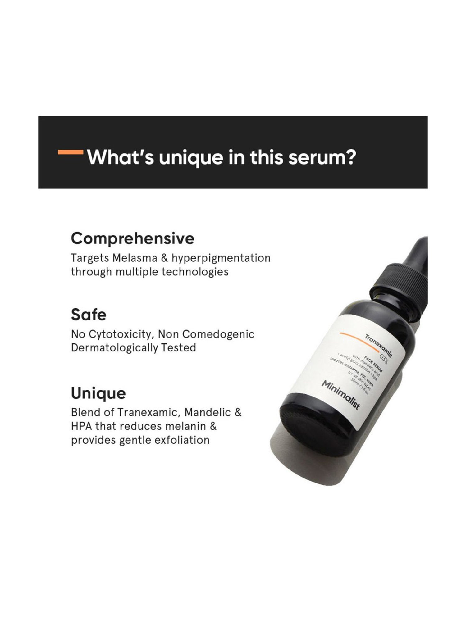 Minimalist Tranexamic 03% Face Serum - 30 ml