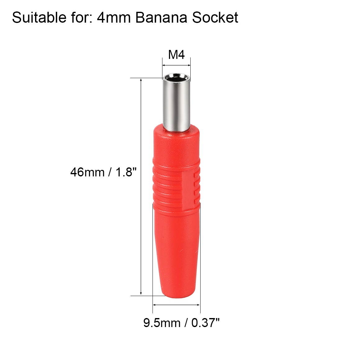 5 Pairs Binding Post Terminal, Power Amplifier Speaker Connector, Banana Plug Jack Socket 1.8-inch Length