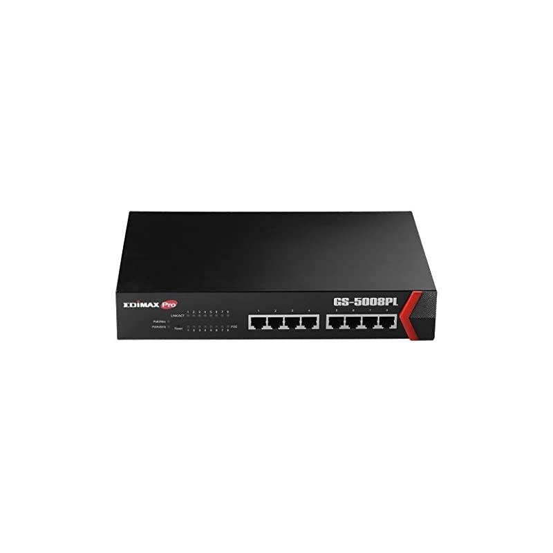 Long Range 8 Port PoE+ Gigabit Switch, Supports Long Range Upto 200M, Port-Base VLAN, QoS, Auto-detect PD, Total 130W (GS-1008P V2)
