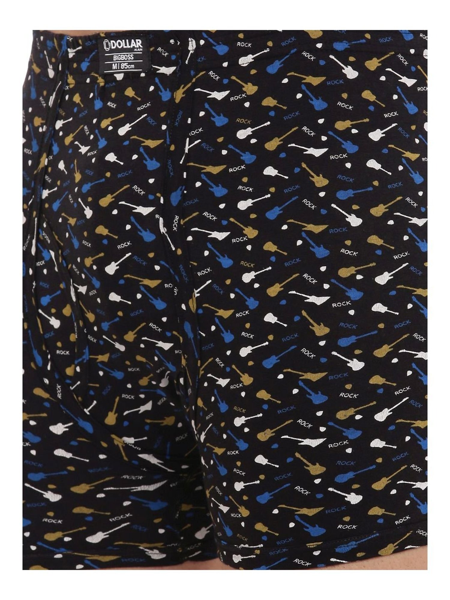 Dollar Bigboss Assorted Color Cotton Printed Trunks (Pack Of 5)