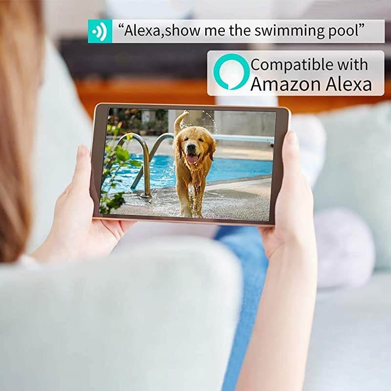 Camera1080P FHD Pet Camera with Phone App PanTilt Zoom Puppy Camera with 2Way Audio AI Human Detection Night Vision Cloud Storage TF Card Work with Alexa Wireless Security Camera for Home