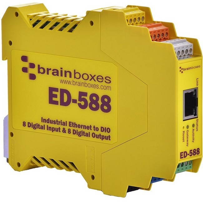 Brainboxes ED-588 Ethernet to Digital IO 8 Inputs + 8 Outputs