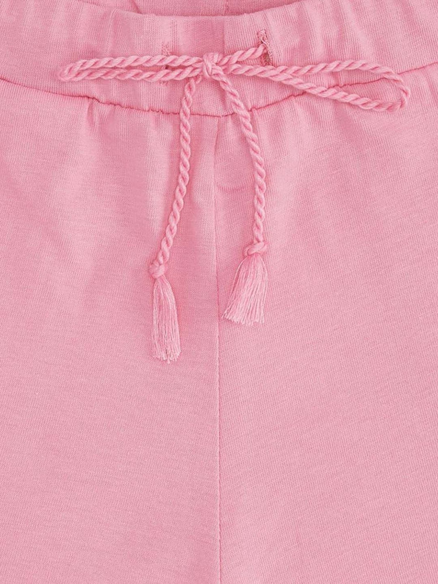 Pantaloons Junior Kids Pink Cotton Regular Fit Shorts
