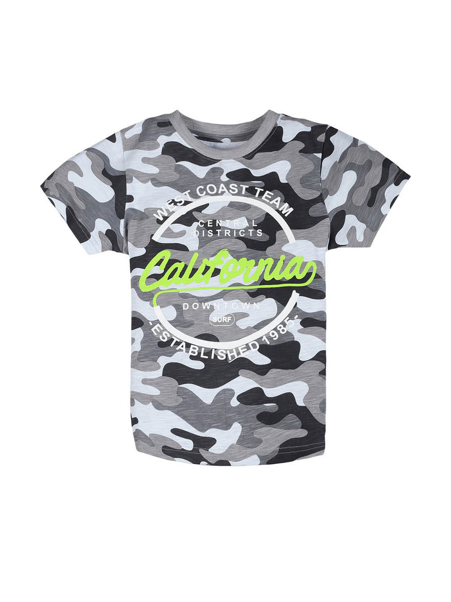 Plum Tree Kids Multicolor Printed T-Shirt with Shorts