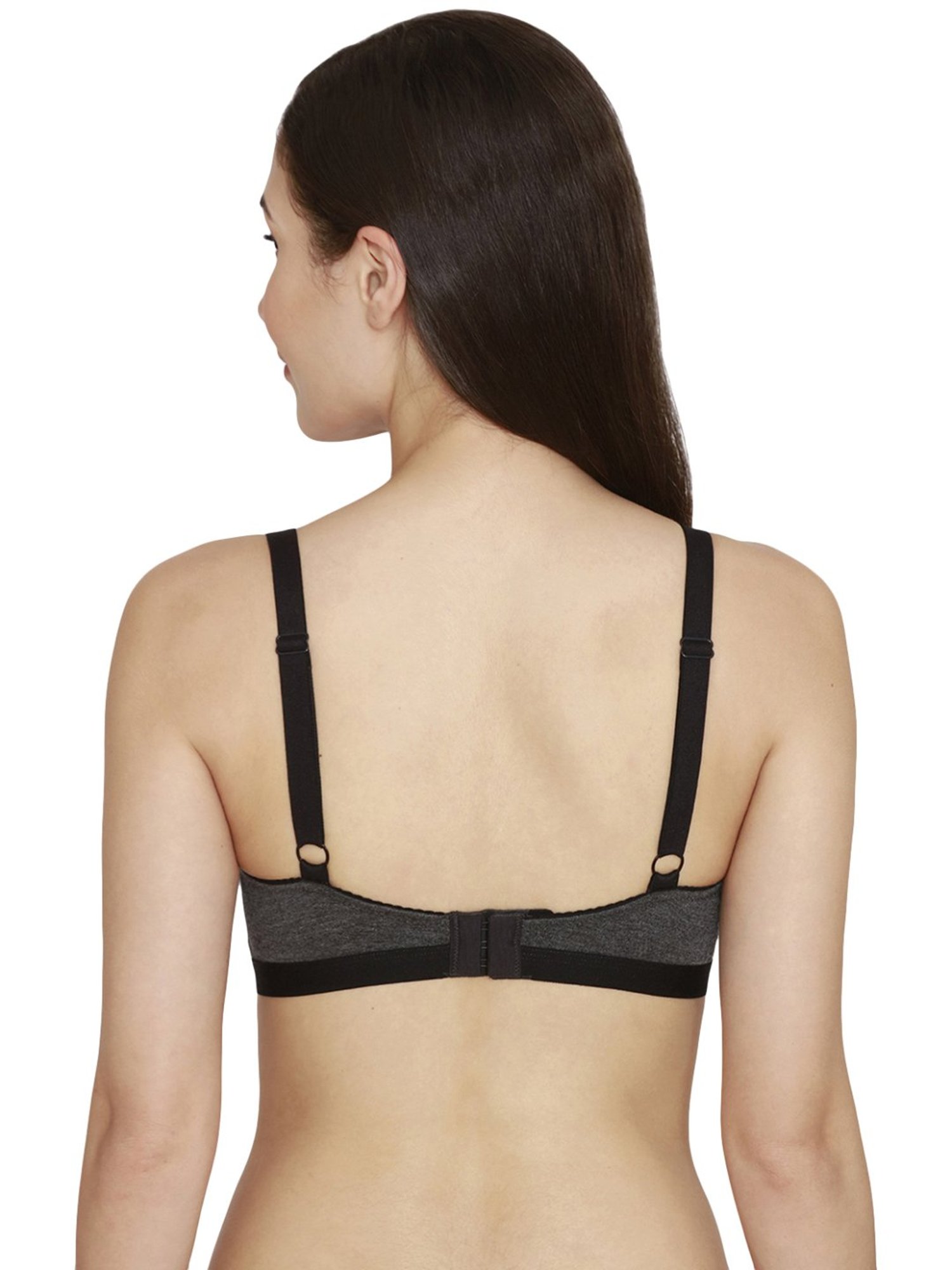 Rosaline by Zivame Grey Half Coverage Bra