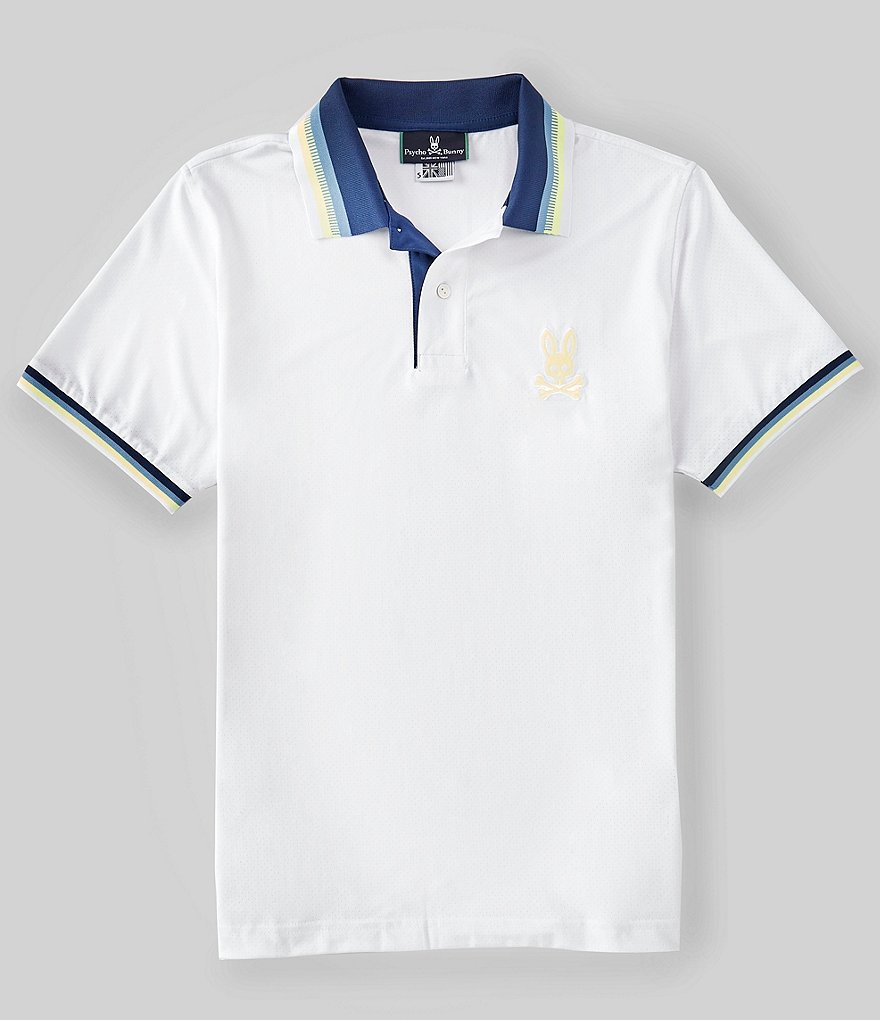 Visconti Petal Print Short-Sleeve Polo Shirt