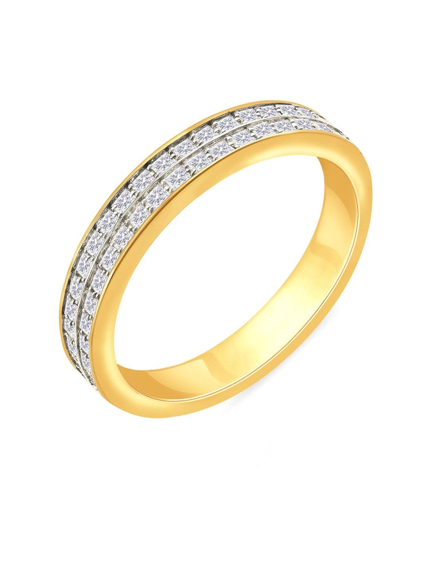 Malabar Gold and Diamonds 18k Yellow Diamond Ring for Women