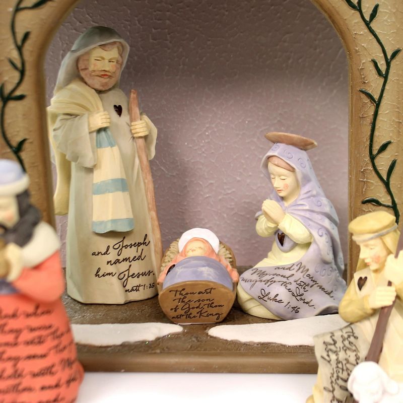 Foundations 11.25" Nativity 9 Piece Set Limited Edition  -  Decorative Figurines