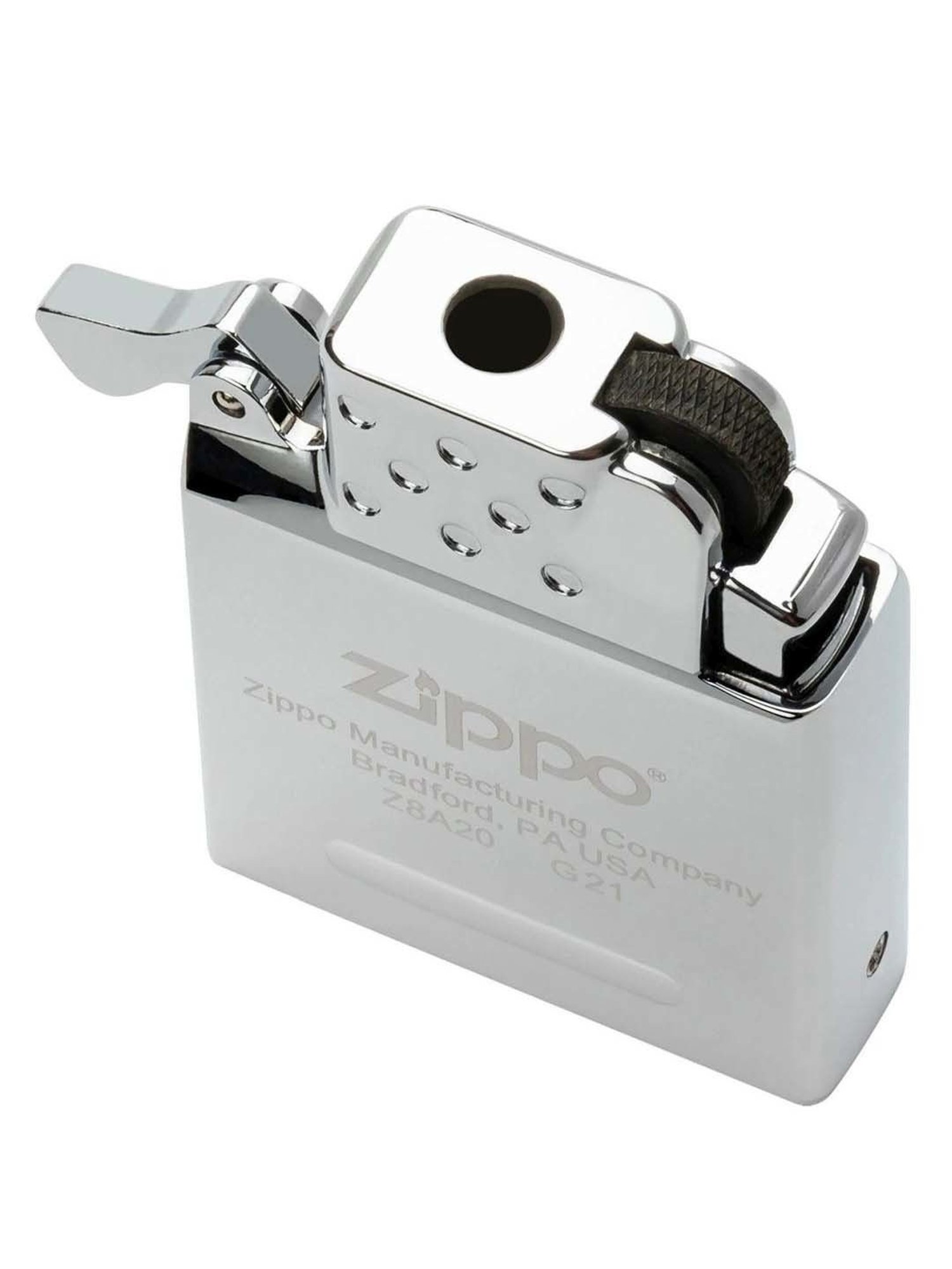 ZIPPO Silver Brass Windproof Pocket Lighter