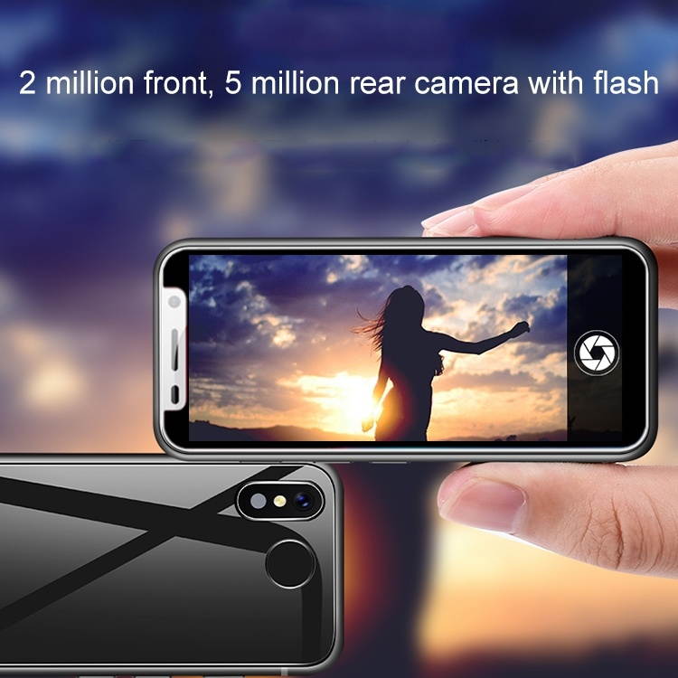 Smart Phone, MELROSE 2019 with Fingerprint, 1GB+8GB, 3.46 inch, Android 8.1 MTK6739V/WA Quad Core up to 1.28GHz, Support Bluetooth / WiFi /GPS, Network: 4G, Support Google Play