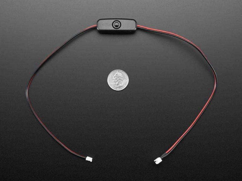JST 2-pin Extension Cable with On/Off Switch - JST PH2