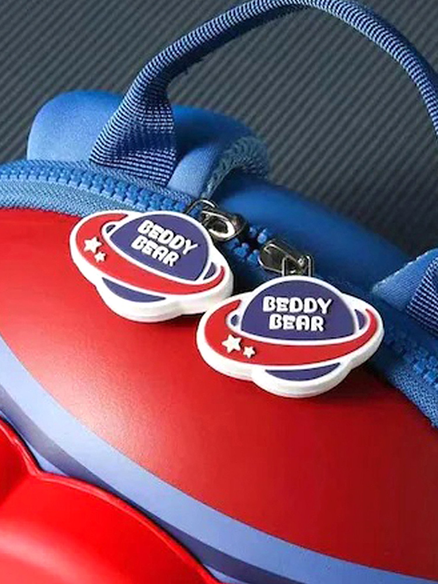 Little Surprise Box Space Capsule 3d Fins Blue Printed Backpack