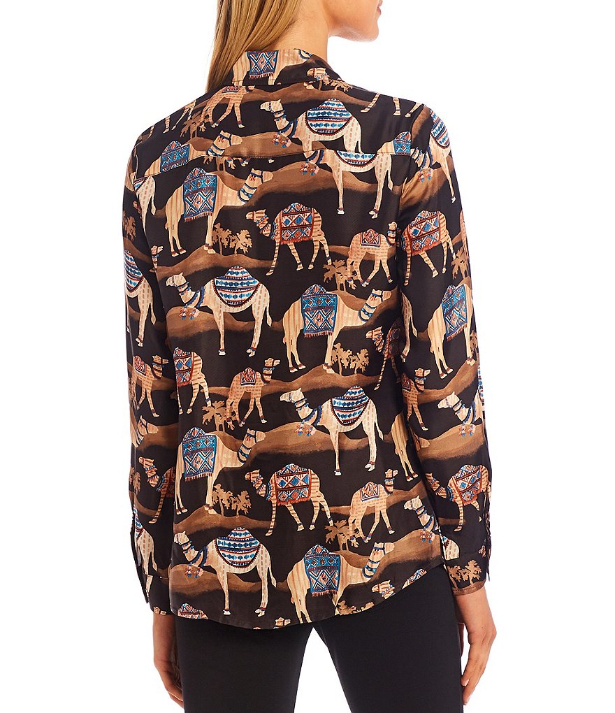 Calessa Floral Embroidered Round Neck Short Sleeve Tunic