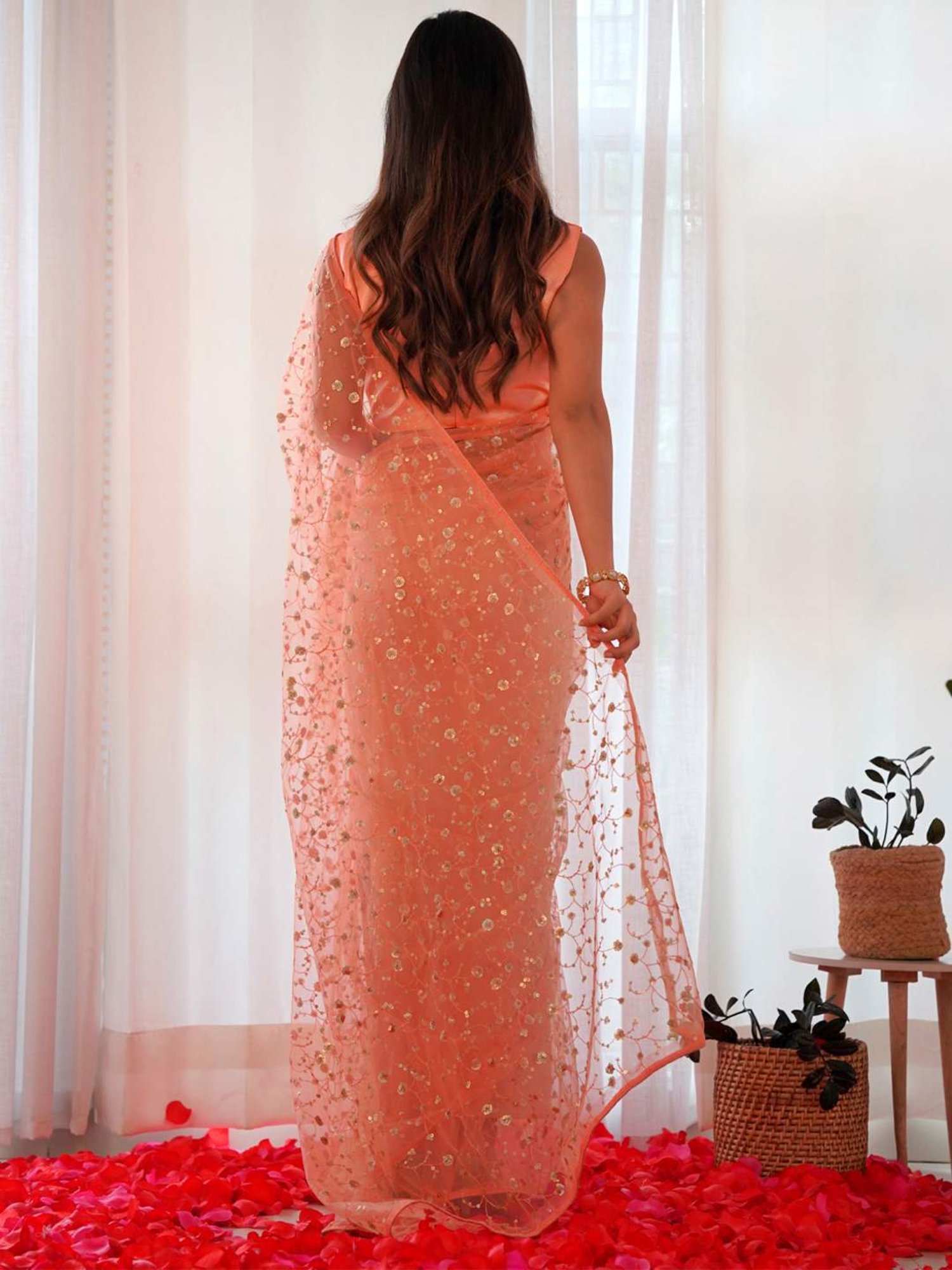 Unnati Silks Grey Cotton Printed Saree With Unstitched Blouse