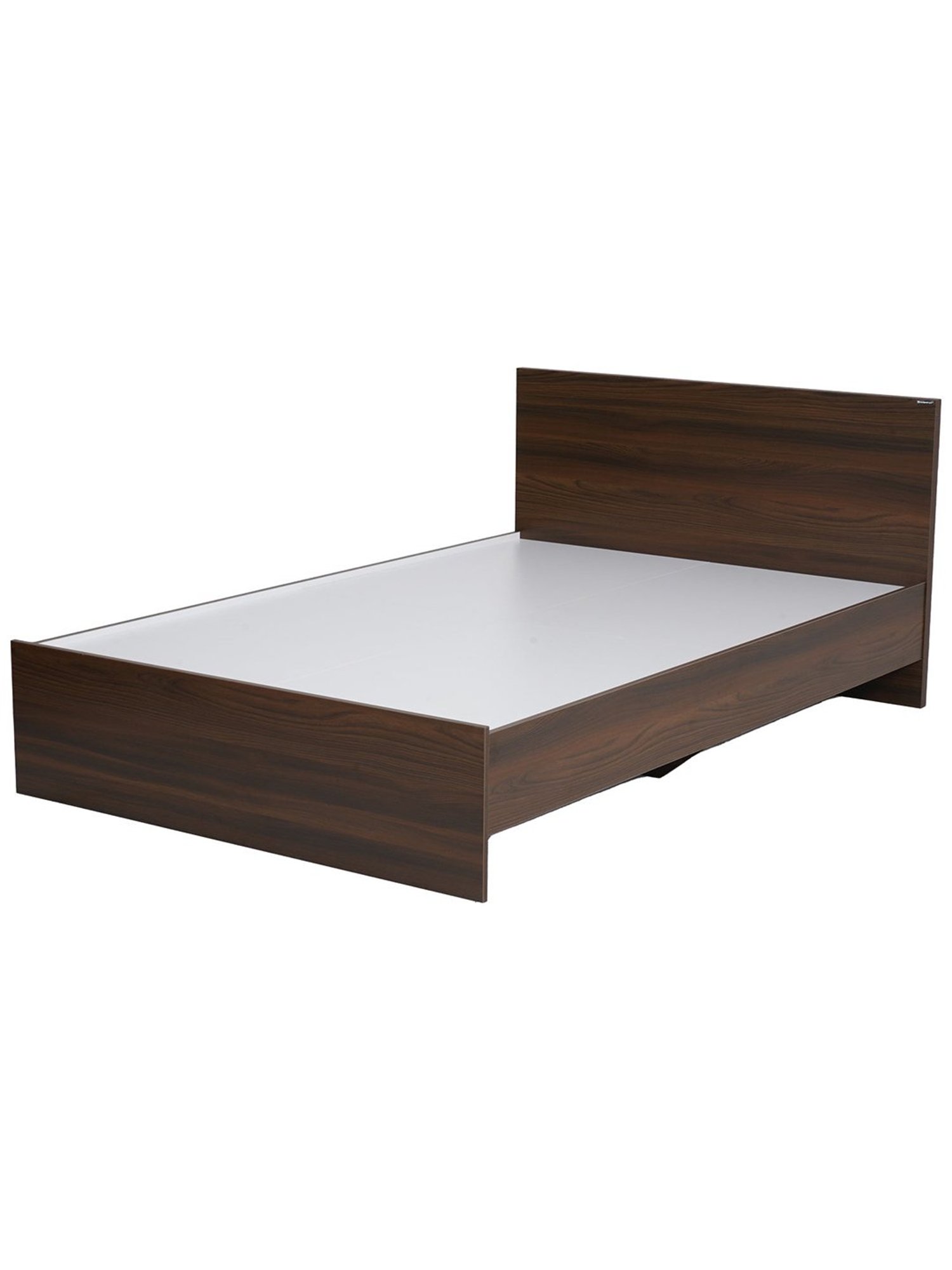 Nilkamal Arthur Walnut Brown Engineered Wood Double Bed without Storage