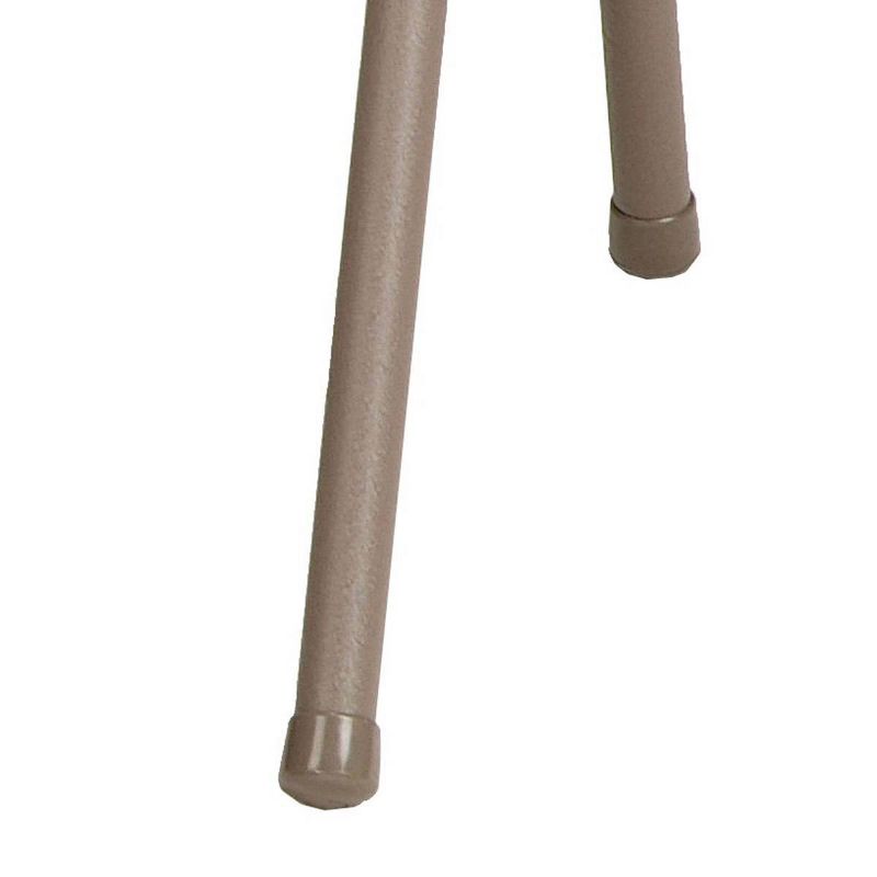 4pc Deluxe Fabric Padded Folding Chairs Lace Frame and Courtyard Fabric Chicory - Sudden Comfort