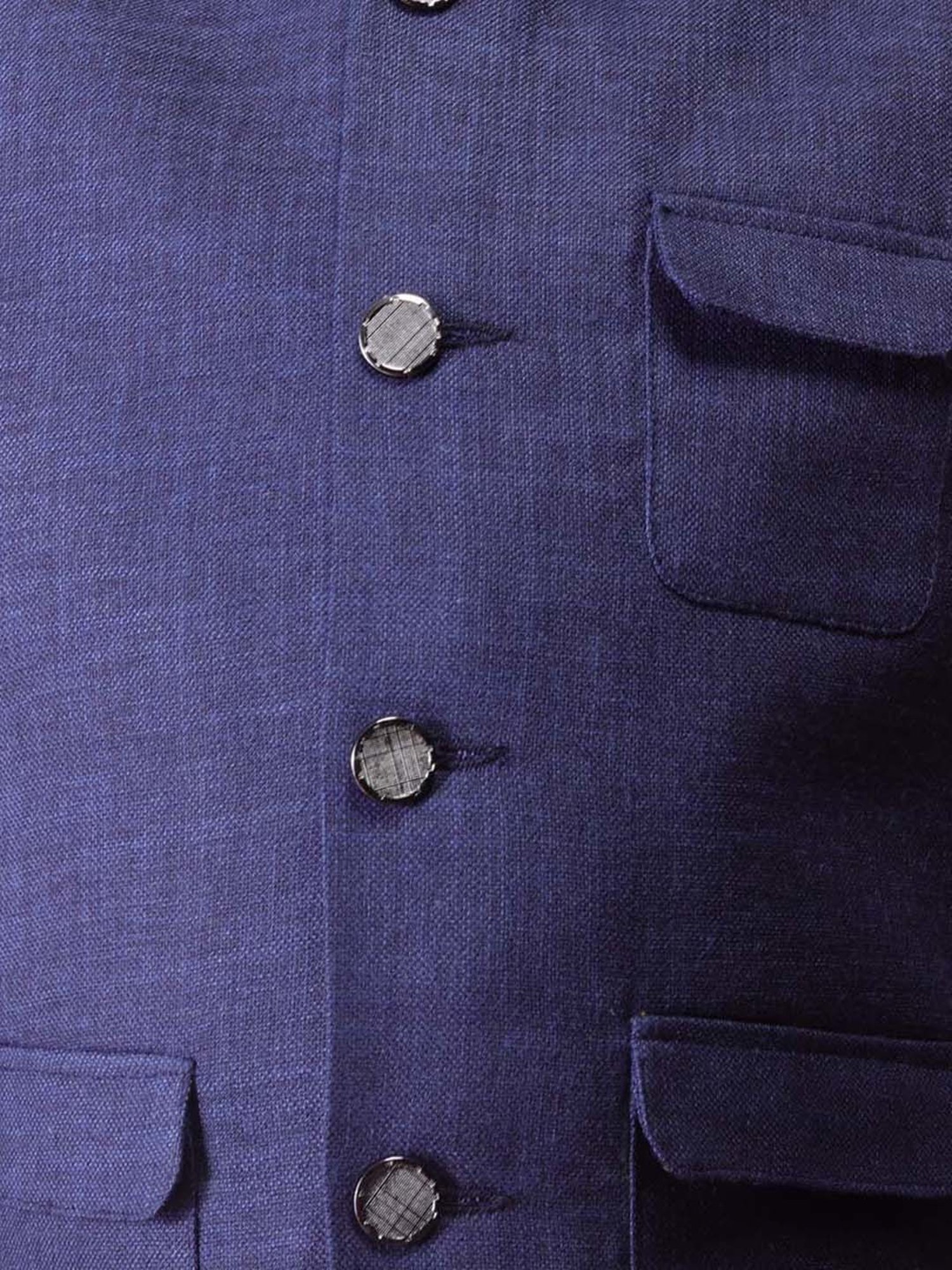 TABARD Kids Blue Regular Fit Nehru Jacket