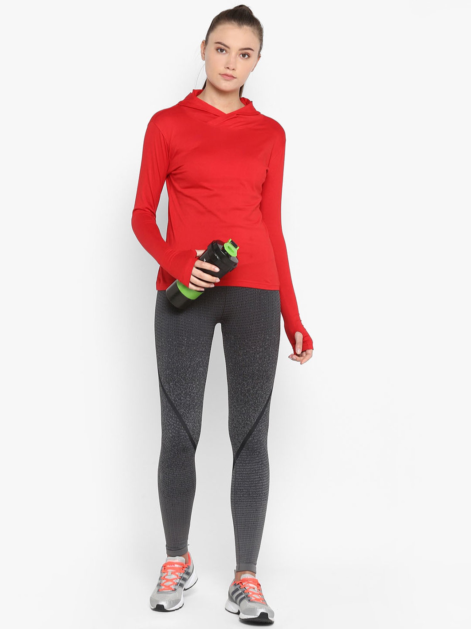 Appulse Red Cotton Slim Fit T-Shirt