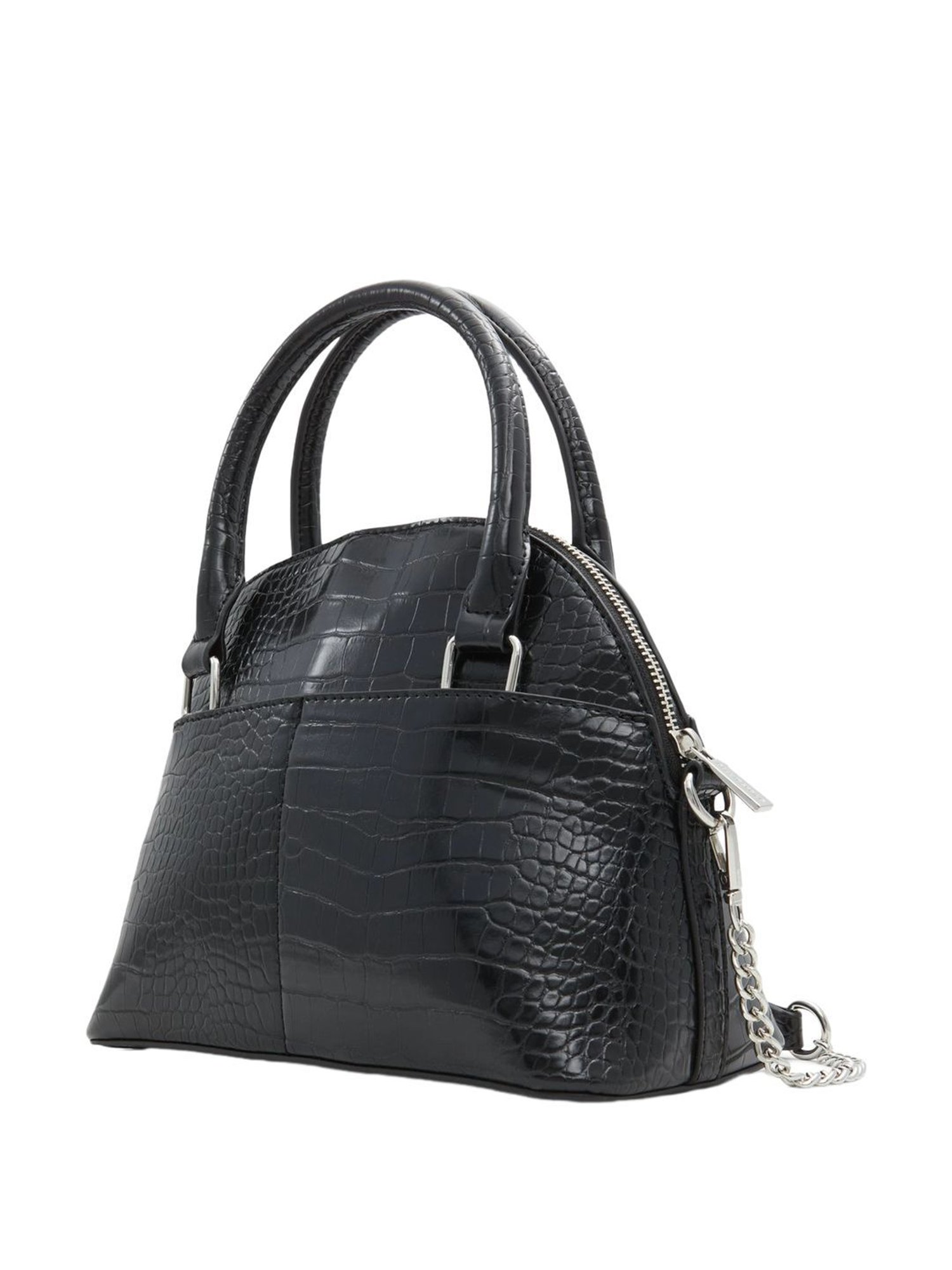 Call It Spring Black Textured Medium Handbag