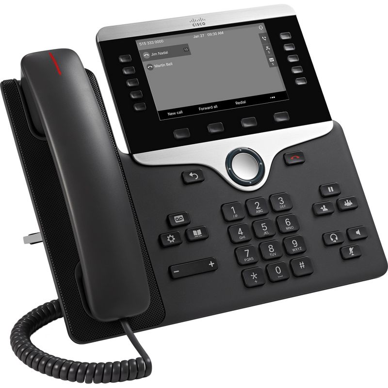 Cisco 8811 IP Phone - Wall Mountable - VoIP - Caller ID - SpeakerphoneUser Connect License, Unified Communications Manager - 2 x Network (RJ-45)