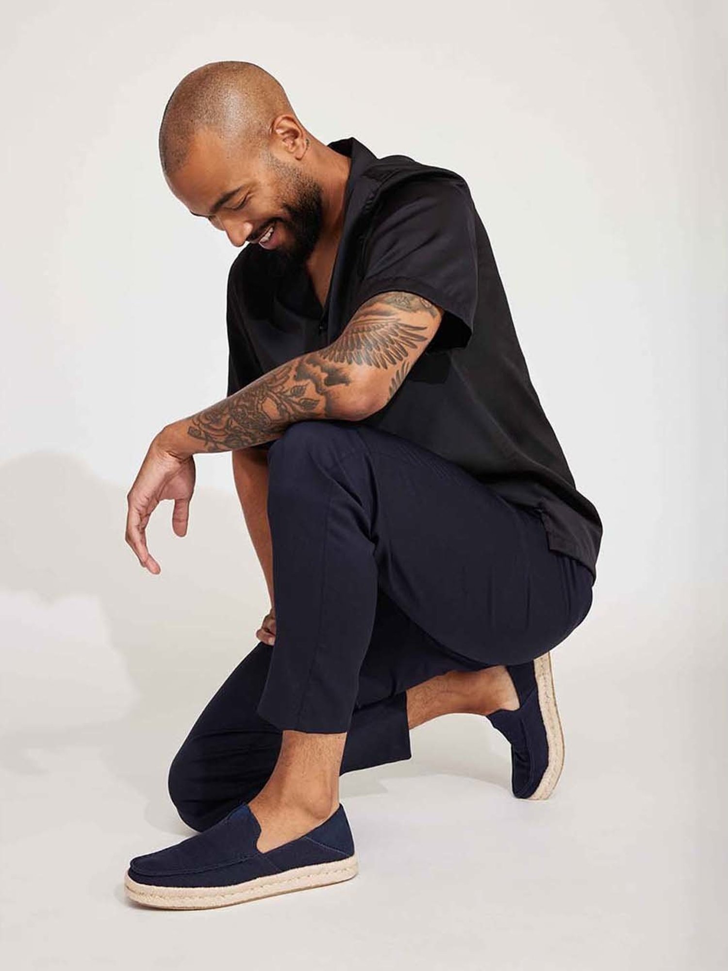 TOMS Alonso Men's Navy Espadrille Shoes