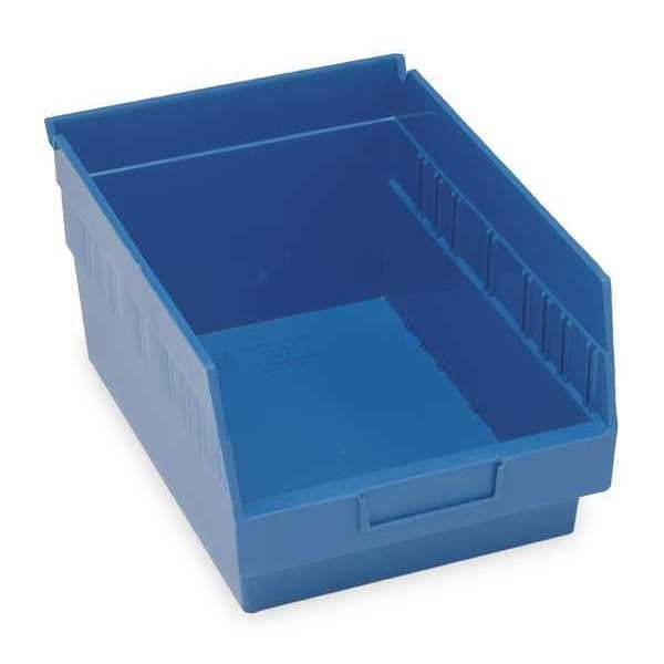 QUANTUM STORAGE SYSTEMS QSB207BL Blue Shelf Bin, 11-5/8"L x 8-3/8"W x 6"H