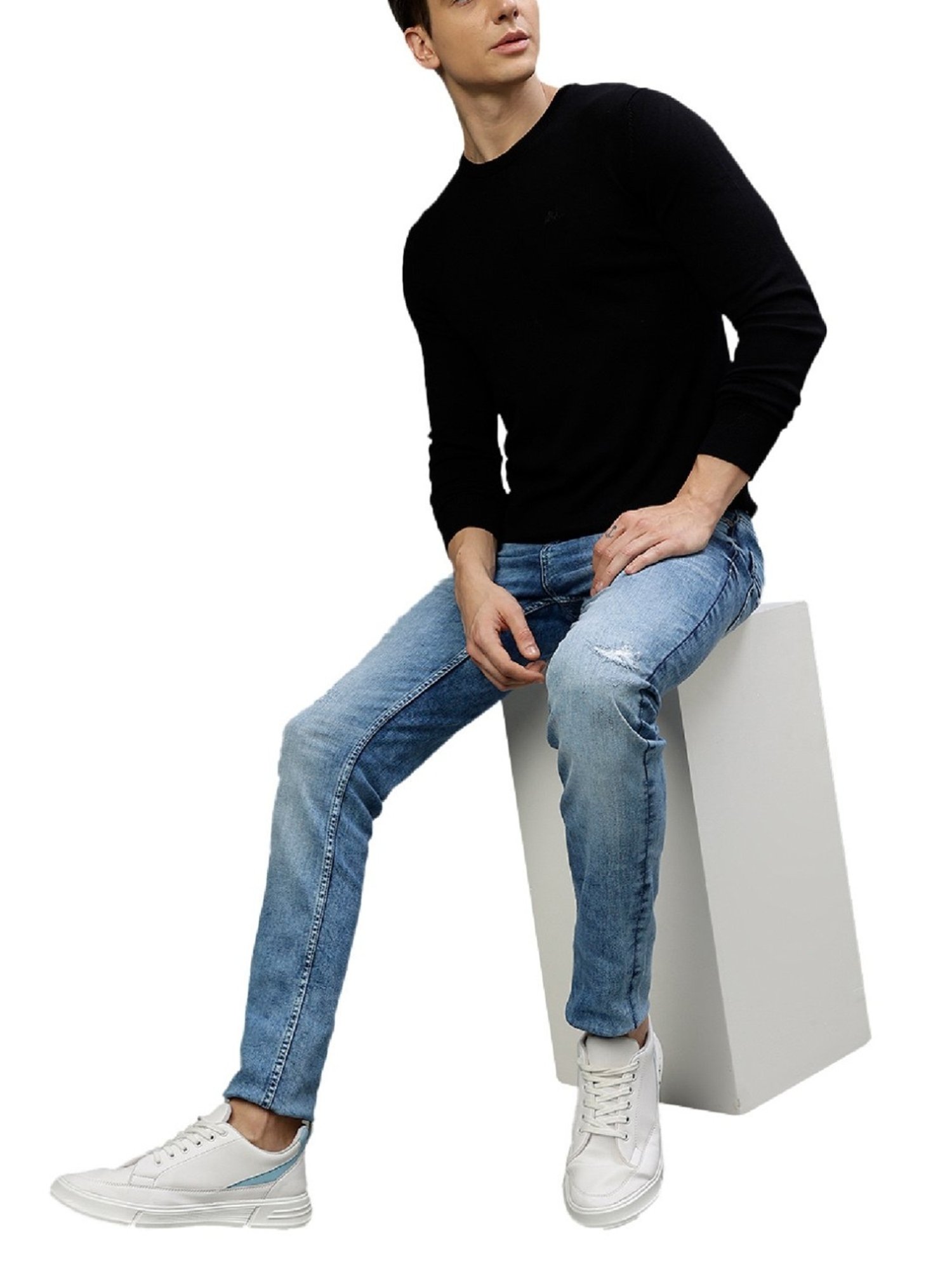 Lindbergh Black Slim Fit Sweaters