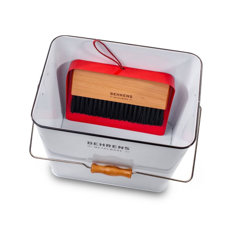 Behrens Rectangular Galvanized Steel Bucket White