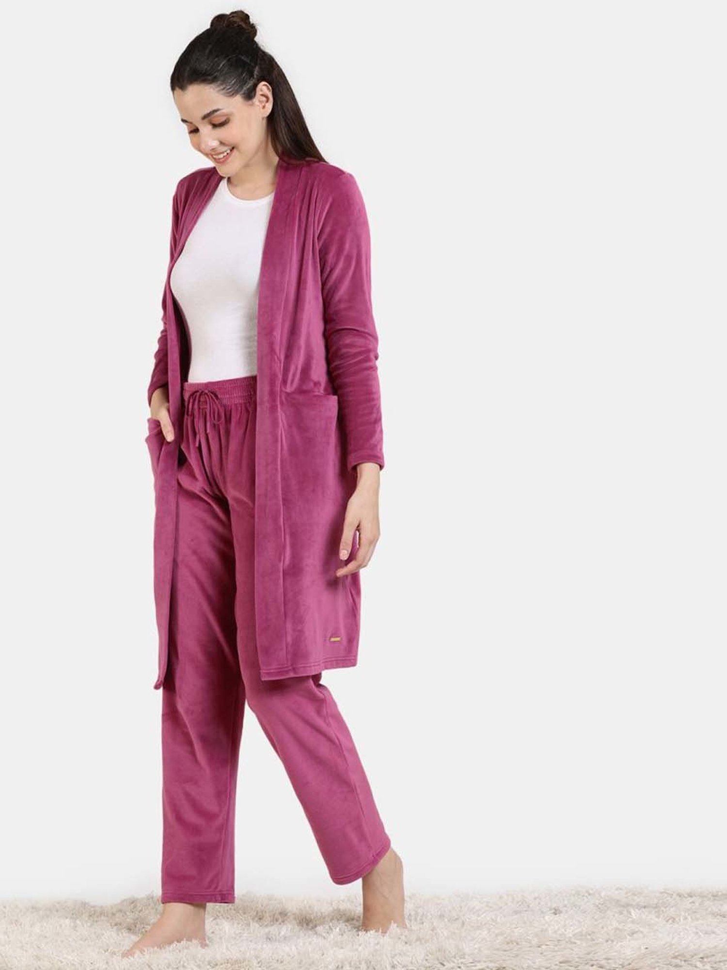 Zivame Purple Full Sleeves Shrug