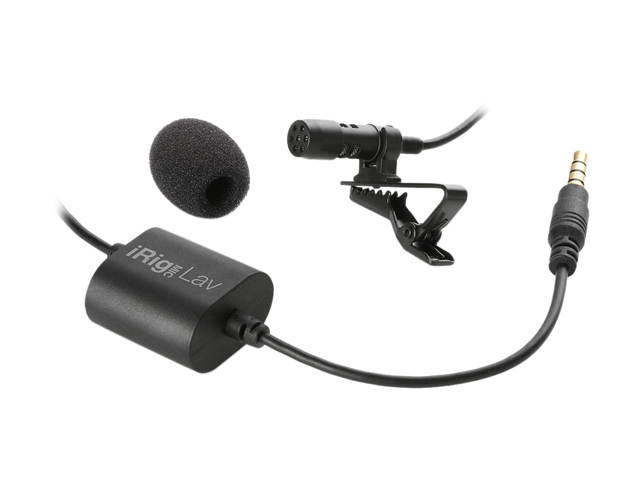 IK Multimedia iRig Mic Lav compact lavalier microphone for smartphones and tablets