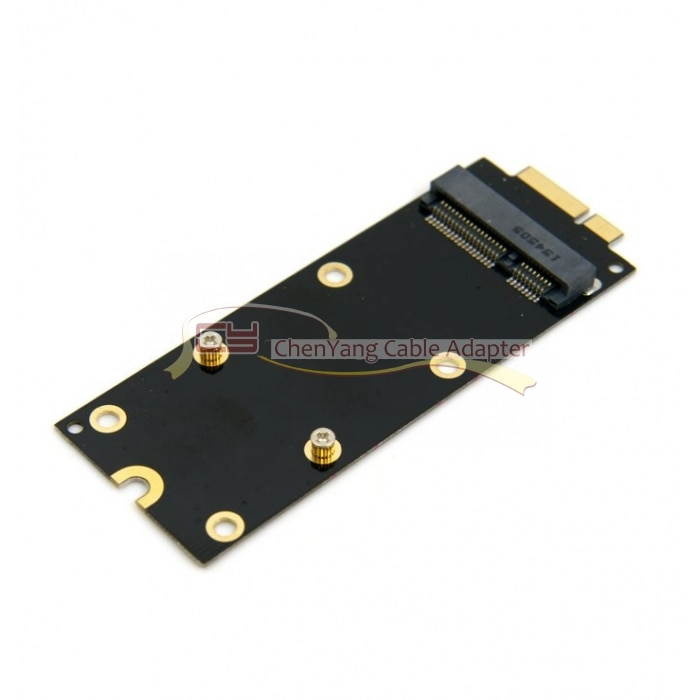 CY mSATA SSD to Pro Retina i Mac A1398 MC975 MC976 17+7pin SSD Convertor Card Adapter